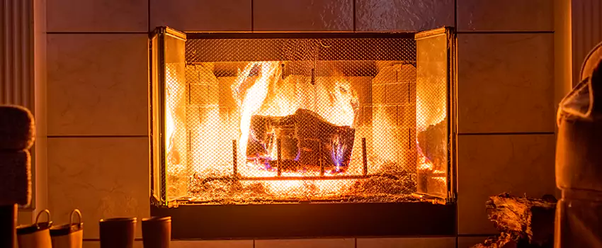 Mendota Hearth Landscape Fireplace Installation in Granite City, Illinois