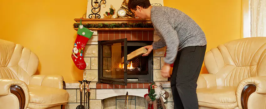 Rusted Metal Fireplace Restoration in Granite City, Illinois