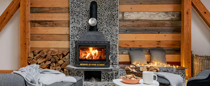 Thelin Hearth Products Direct Vent Gas Stove Fireplace Inspection in Granite City, Illinois